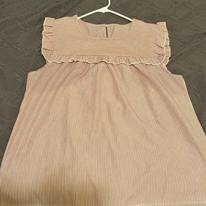 Cute pink with white strips blouse
